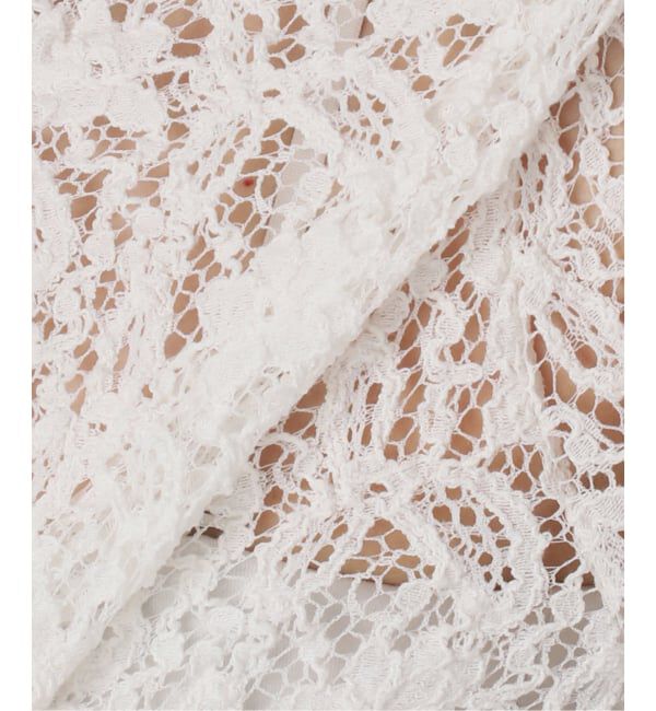 IENA「《一部カラーWEB限定/追加4》Flowerストレッチレースプルオーバー」|Tシャツ・カットソー|