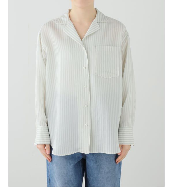 IENA「ストライプパジャマシャツ」|シャツ・ブラウス|