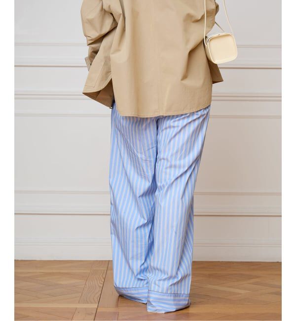 IENA LA BOUCLE「IENA LA BOUCLE コットンストライプスリーピーパンツ」|その他|