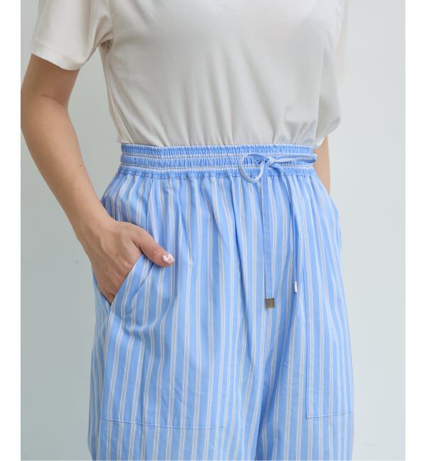 IENA LA BOUCLE「IENA LA BOUCLE コットンストライプスリーピーパンツ」|その他|