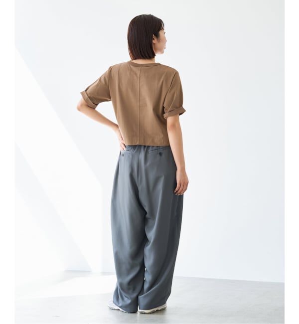 IENA「《予約》クロップドTシャツ」|Tシャツ・カットソー|