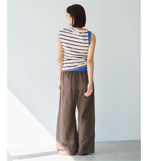 IENA「《新色あり/追加予約》ウォッシャブル リネンレーヨンイージーパンツ」|その他|