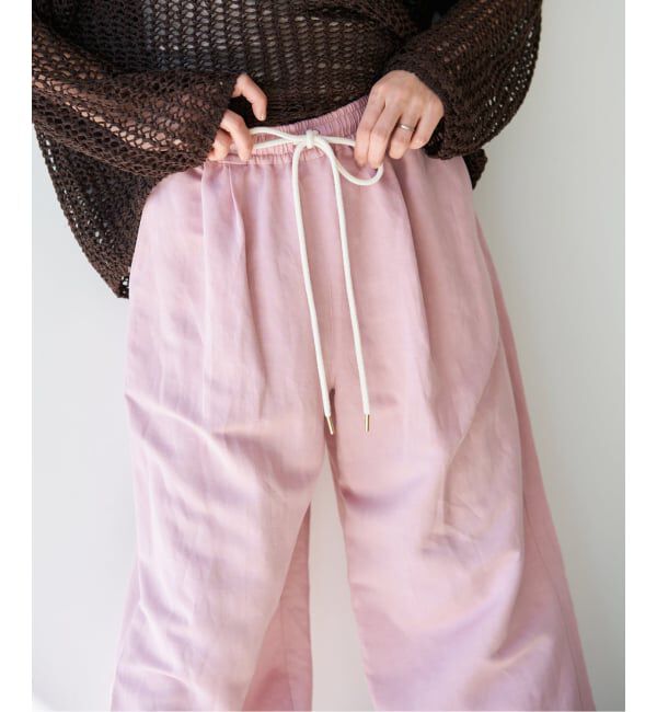 IENA「《新色あり/追加予約》ウォッシャブル リネンレーヨンイージーパンツ」|その他|