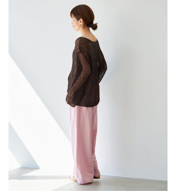 IENA「《新色あり/追加予約》ウォッシャブル リネンレーヨンイージーパンツ」|その他|