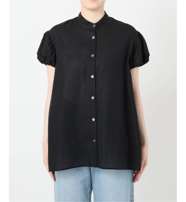 IENA「《WEB限定/追加予約》パフスリーブ半袖ブラウス」|シャツ・ブラウス|