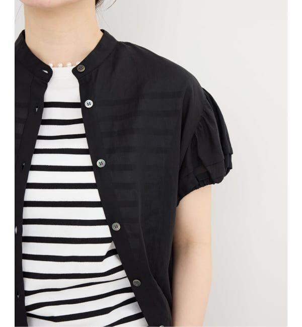 IENA「《WEB限定/追加予約》パフスリーブ半袖ブラウス」|シャツ・ブラウス|