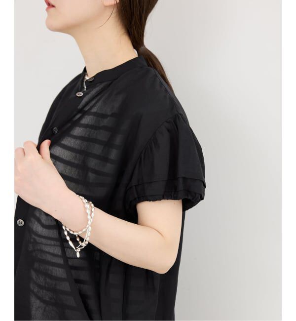 IENA「《WEB限定/追加予約》パフスリーブ半袖ブラウス」|シャツ・ブラウス|