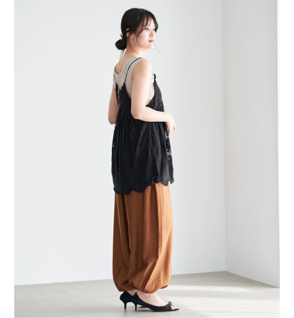 IENA「《追加2予約》アンティークチュールバテンキャミ」|キャミソール|