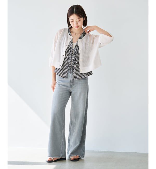 IENA「《追加3予約》FILMY COTTONカーディガン」|カーディガン|