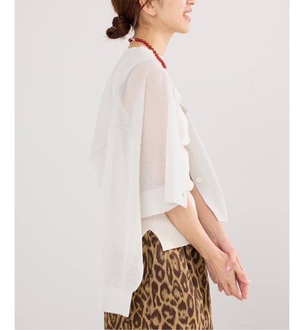 IENA「《追加3予約》FILMY COTTONカーディガン」|カーディガン|