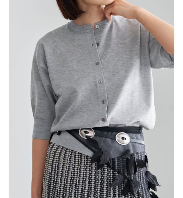 IENA「《新色あり/追加5予約》LEVITAクルーカーディガン」|カーディガン|