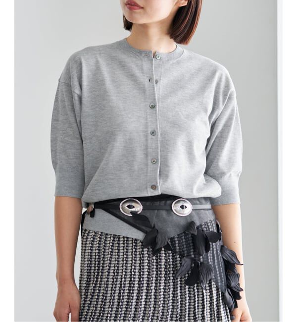 IENA「《新色あり/追加5予約》LEVITAクルーカーディガン」|カーディガン|