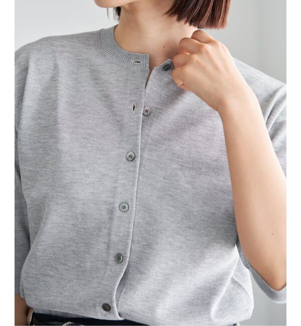 IENA「《新色あり/追加5予約》LEVITAクルーカーディガン」|カーディガン|