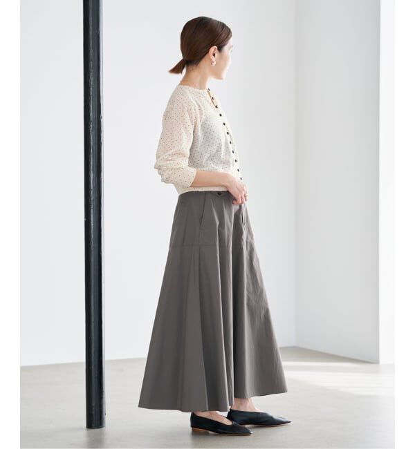 IENA「《予約》フロッキードットミニカーディガン」|カーディガン|