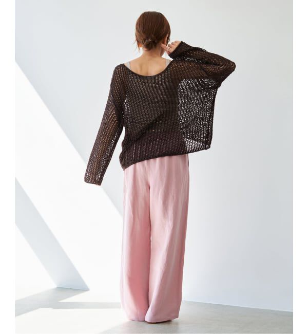 IENA「《予約》ギマメッシュプルオーバー」|ニット・セーター|