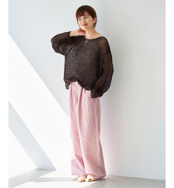 IENA「《予約》ギマメッシュプルオーバー」|ニット・セーター|