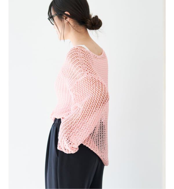 IENA「《予約》ギマメッシュプルオーバー」|ニット・セーター|