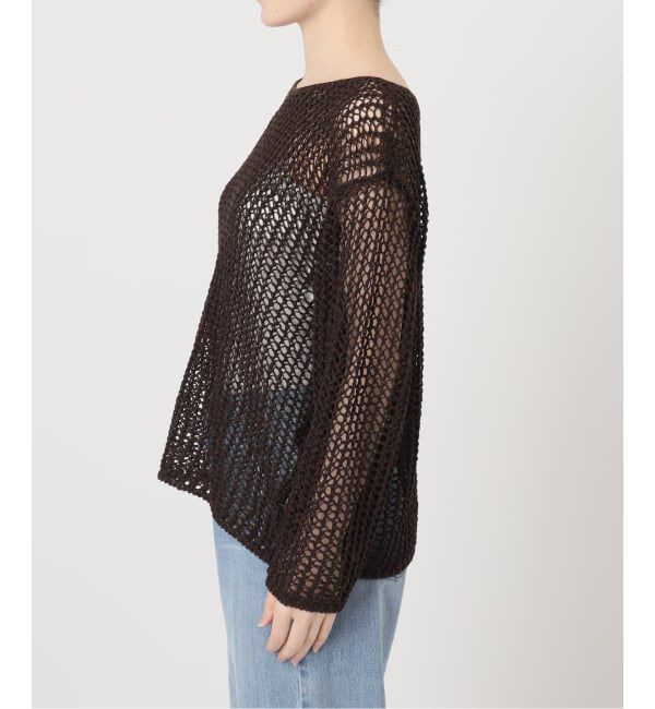 IENA「《予約》ギマメッシュプルオーバー」|ニット・セーター|