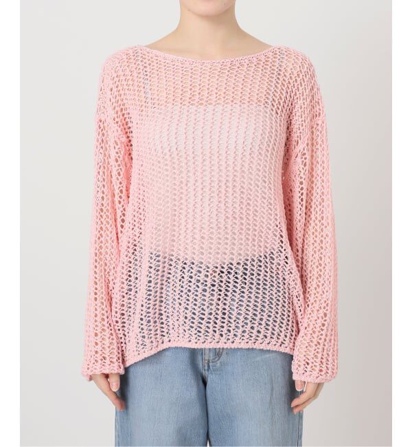 IENA「《予約》ギマメッシュプルオーバー」|ニット・セーター|