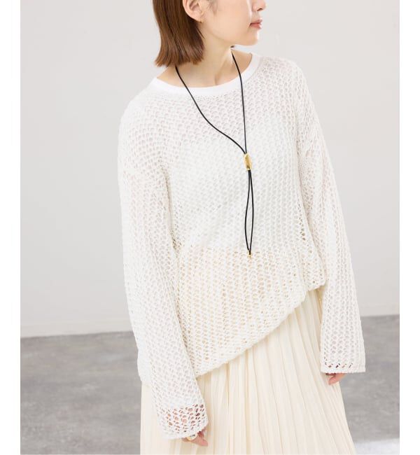 IENA「《予約》ギマメッシュプルオーバー」|ニット・セーター|