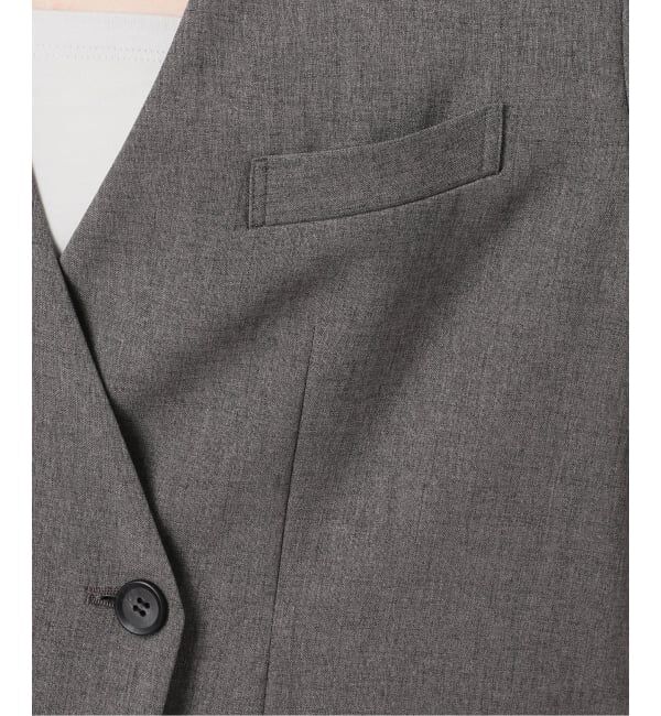 IENA「《セットアップ対応/予約》 トロピカルハーフジャケット」|ノーカラージャケット|