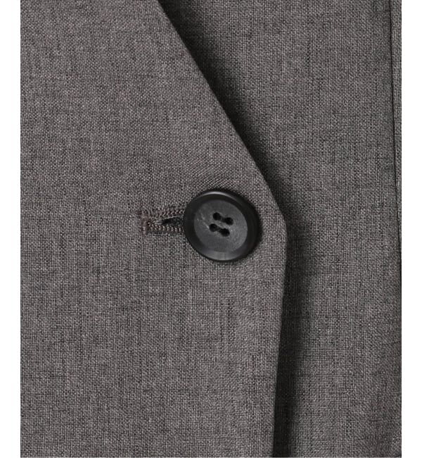 IENA「《セットアップ対応/予約》 トロピカルハーフジャケット」|ノーカラージャケット|