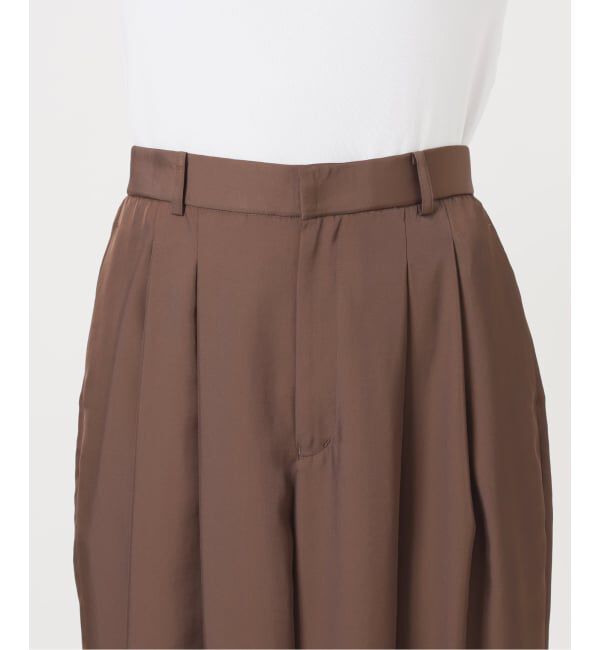 IENA「《洗濯機洗い可/予約》UVカット/接触冷感 ツイルコクーンスラックス」|スラックス|