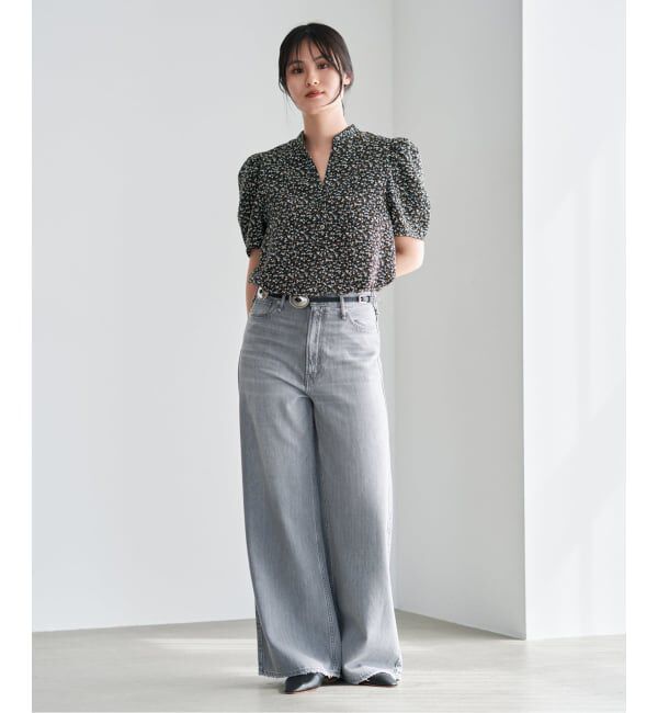 IENA「《セットアップ対応/予約》ソフトヴィンテージフラワーブラウス」|シャツ・ブラウス|