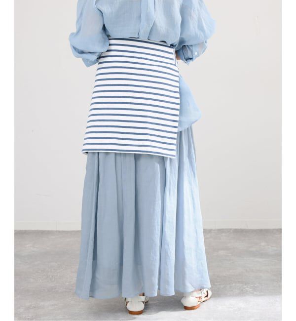 IENA「《セットアップ対応/予約》ラミータックギャザースカート」|スカート|