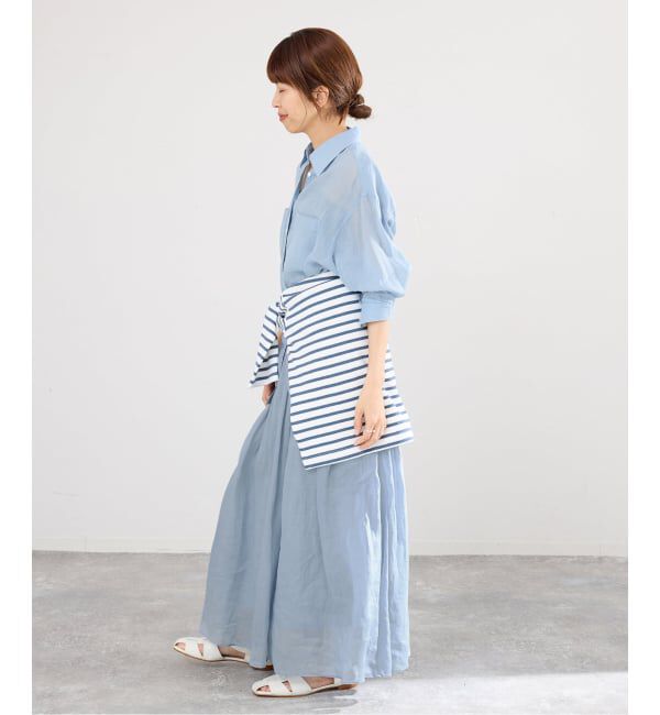 IENA「《セットアップ対応/予約》ラミータックギャザースカート」|スカート|