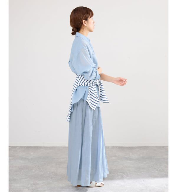 IENA「《セットアップ対応/予約》ラミータックギャザースカート」|スカート|