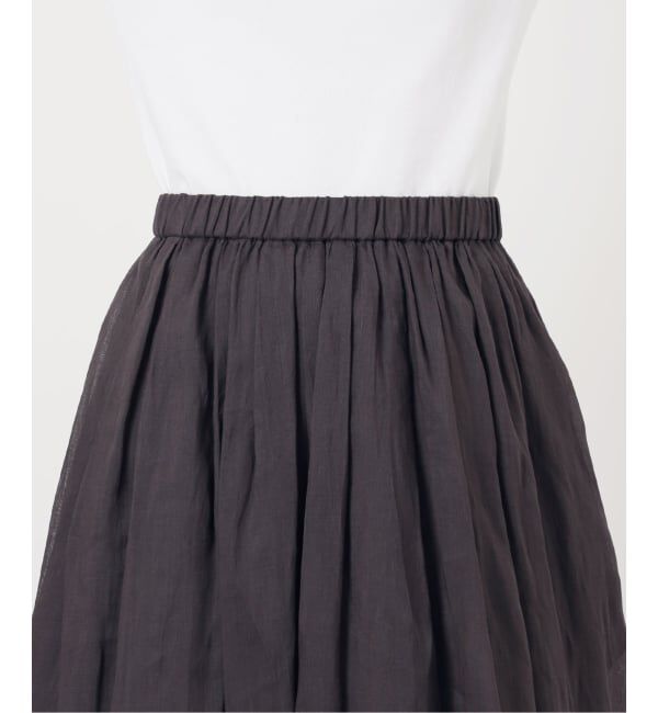 IENA「《セットアップ対応/予約》ラミータックギャザースカート」|スカート|