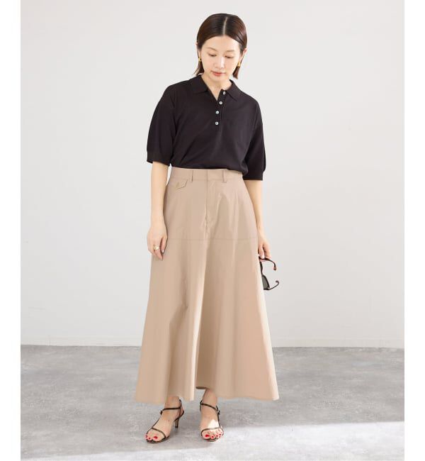 IENA「《予約/洗濯機洗い可》チノライクスカート」|スカート|