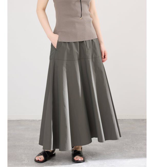 IENA「《予約/洗濯機洗い可》チノライクスカート」|スカート|