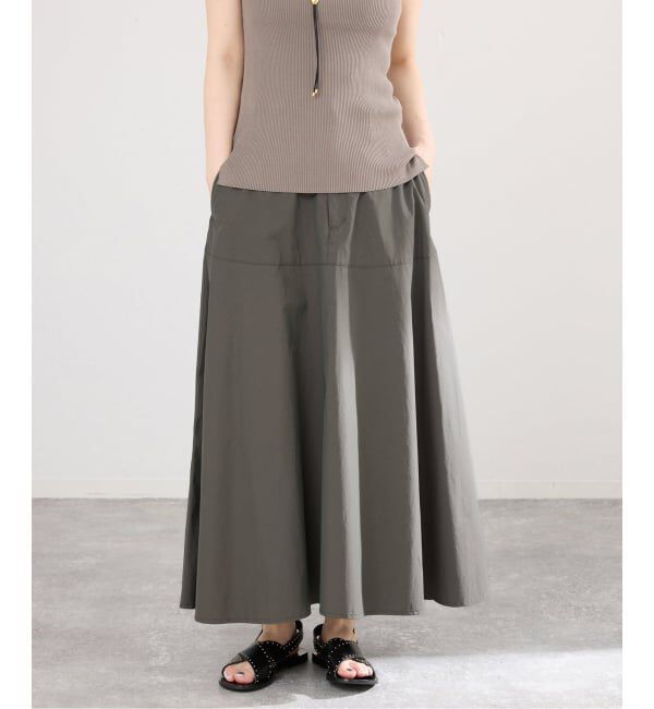 IENA「《予約/洗濯機洗い可》チノライクスカート」|スカート|