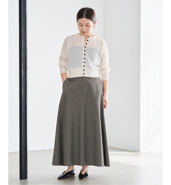 IENA「《予約/洗濯機洗い可》チノライクスカート」|スカート|