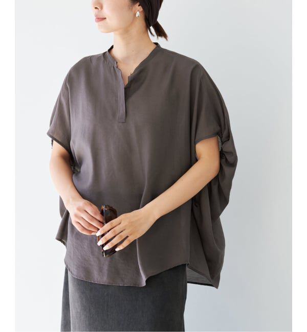 IENA「《WEB限定/追加5予約》ニュアンスドルマンブラウス」|シャツ・ブラウス|