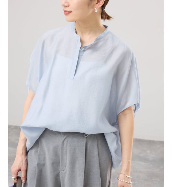 IENA「《WEB限定/追加5予約》ニュアンスドルマンブラウス」|シャツ・ブラウス|