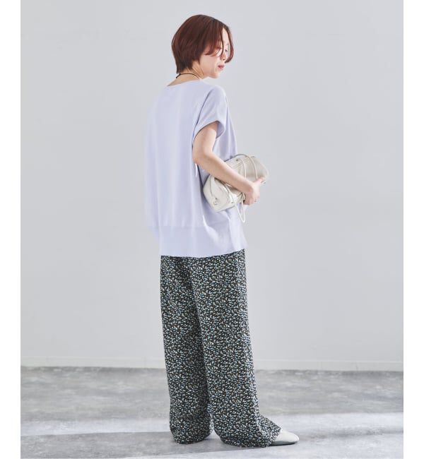 IENA「《WEB限定/追加7予約》 コットンストレッチ NEOワイドクループルオーバー」|ニット・セーター|