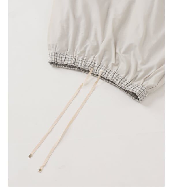 IENA「《セットアップ対応/予約》フレンチリネンチェックタックギャザースカート」|スカート|