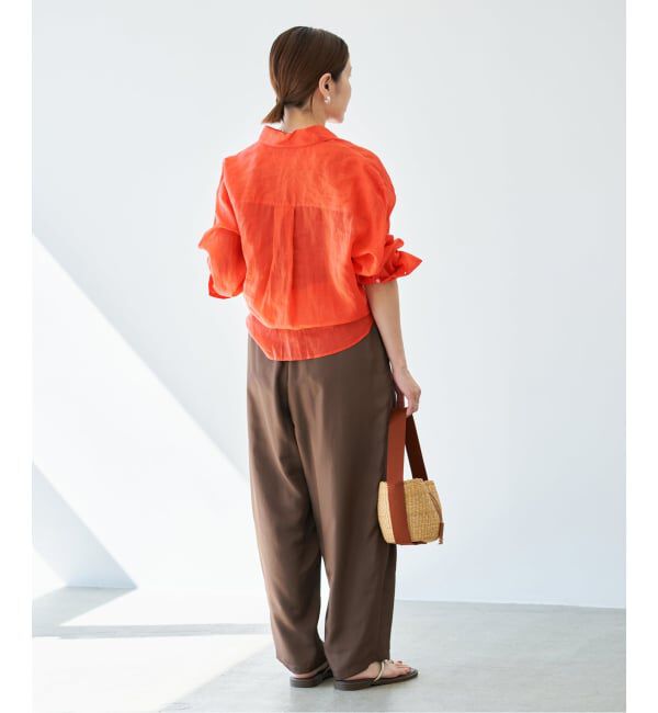 IENA「《セットアップ対応/予約》ラミーレギュラーカラーシャツ」|シャツ・ブラウス|