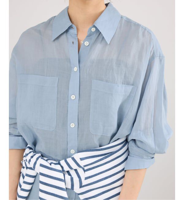 IENA「《セットアップ対応/予約》ラミーレギュラーカラーシャツ」|シャツ・ブラウス|