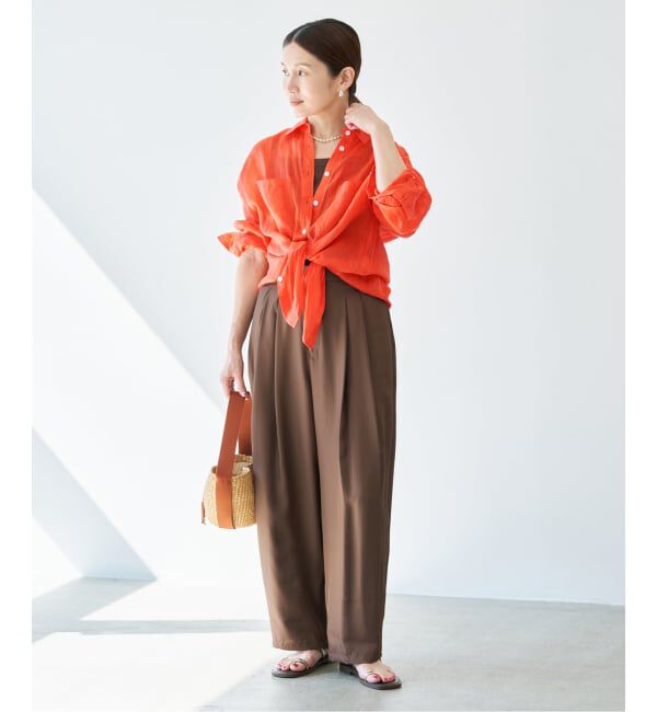 IENA「《セットアップ対応/予約》ラミーレギュラーカラーシャツ」|シャツ・ブラウス|