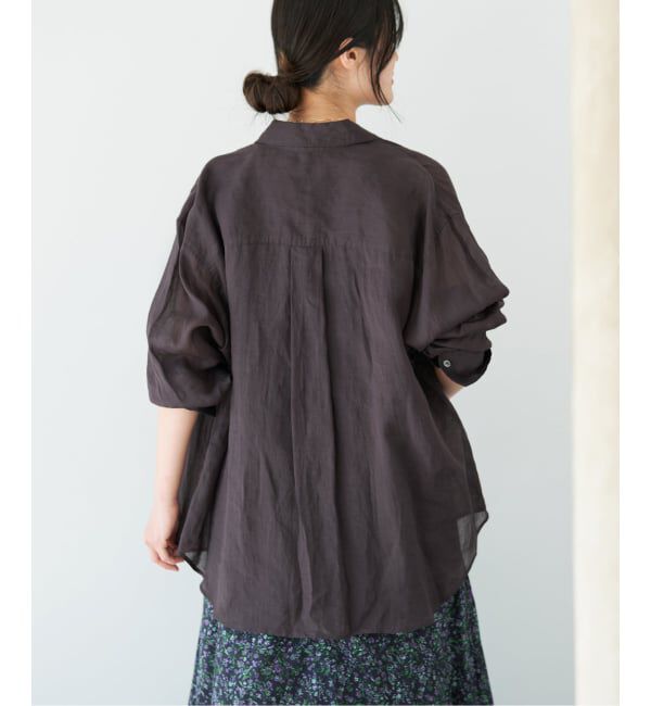 IENA「《セットアップ対応/予約》ラミーレギュラーカラーシャツ」|シャツ・ブラウス|
