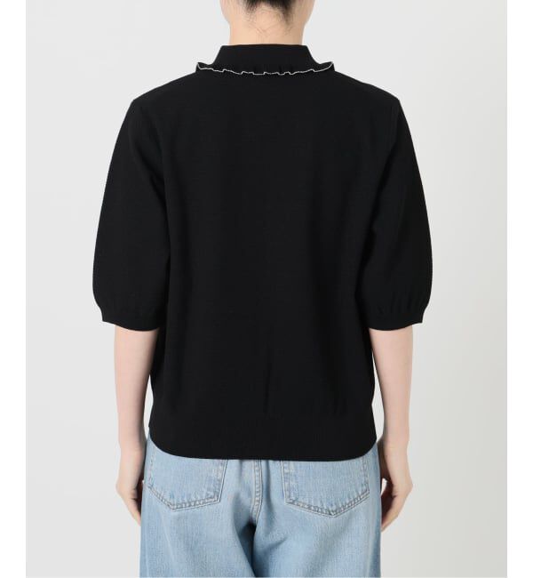 IENA「《WEB限定/追加2予約》フリルプルオーバー」|ニット・セーター|