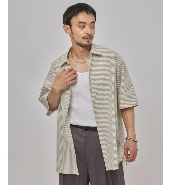 EDIFICE「ETS.MATERIAUX(マテリオ) フレンチワーク ショートスリーブシャツ」|シャツ・ブラウス|