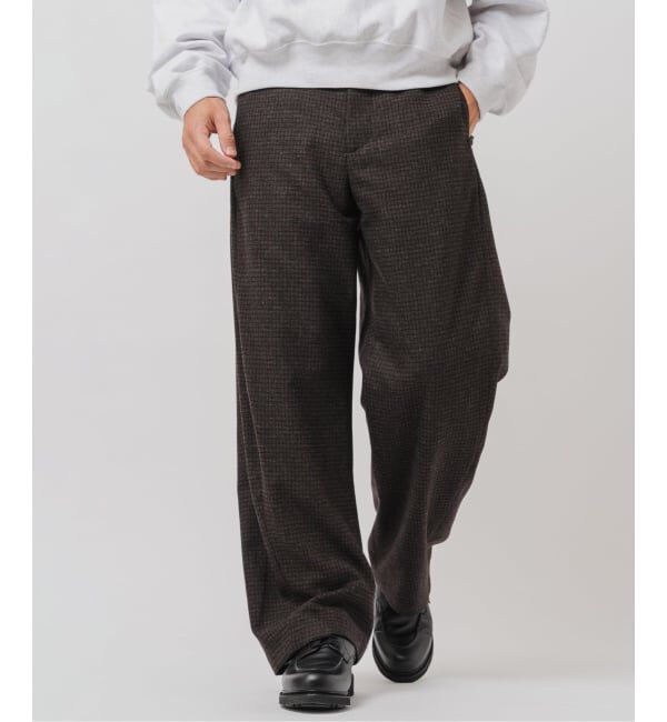 EDIFICE「&rdquo;RE:NEWOOL&rdquo;3D フィット パンツ」|スラックス|