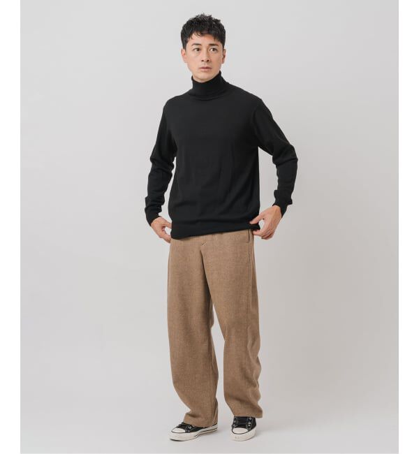 EDIFICE「&rdquo;RE:NEWOOL&rdquo;3D フィット パンツ」|スラックス|