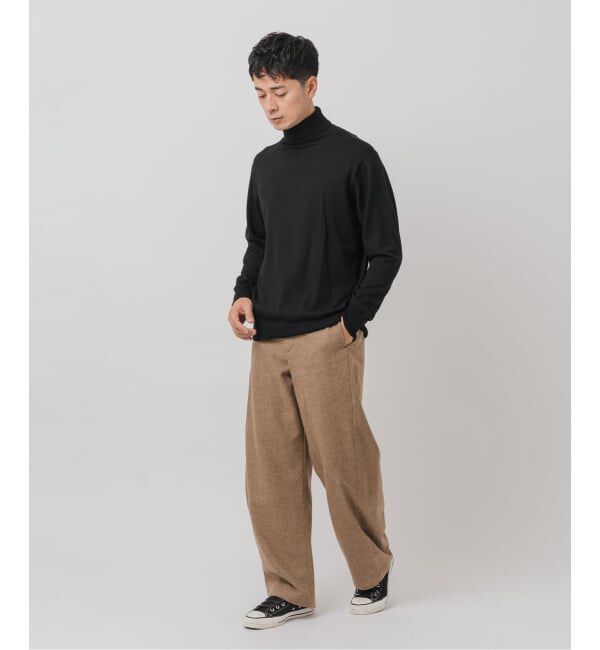 EDIFICE「&rdquo;RE:NEWOOL&rdquo;3D フィット パンツ」|スラックス|