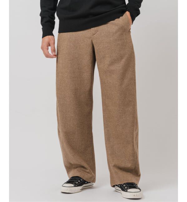 EDIFICE「&rdquo;RE:NEWOOL&rdquo;3D フィット パンツ」|スラックス|